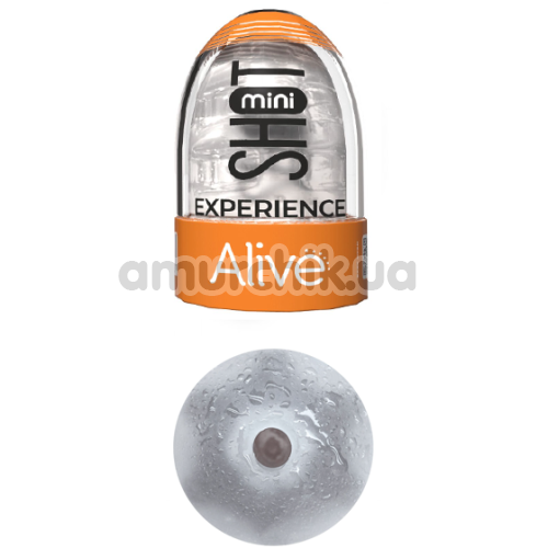 Мастурбатор Alive Mini Shot Experience, прозрачный - Фото №1