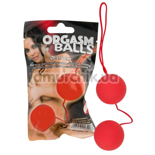 Вагінальні кульки Orgasm Balls, червоні