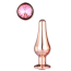 Анальна пробка з рожевим кристалом Gleaming Love Small Pleasure Plug, рожева - Фото №4