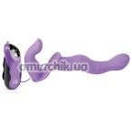 Двойной страпон с вибрацией Vibrating Penetrix Dildo, фиолетовый - Фото №1