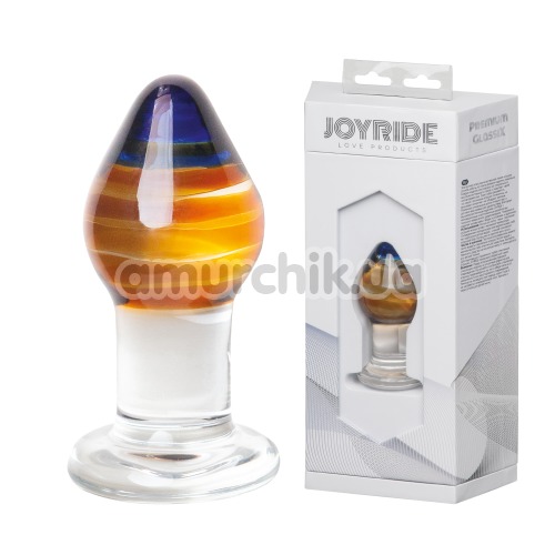 Анальная пробка Joyride Premium GlassiX 09, прозрачная