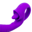 Вибратор для клитора и точки G Tongue Licking Vibrator, фиолетовый - Фото №3