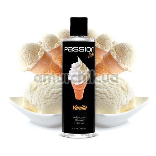 Лубрикант зі смаком ванілі Passion Licks Vanilla, 236 мл - Фото №1