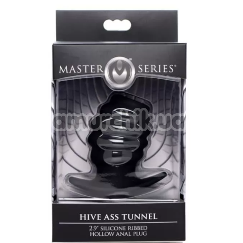 Анальна пробка Master Series Hive Ass Tunnel, чорна