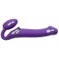 Безремневой страпон с вибрацией Strap-On-Me Vibrating Bendable Strap-On XL, фиолетовый - Фото №3