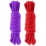 Набір мотузок sLash Bondage Rope Submission 5 м, червоно-фіолетовий