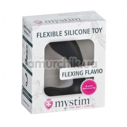 Електростимулятор простати Mystim Flexing Silicone Toy Flexing Flavio, чорний