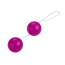Вагінальні кульки Twin Balls гладкі, рожеві - Фото №2