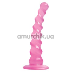Анальная пробка Jollipops Twisted, розовая - Фото №1