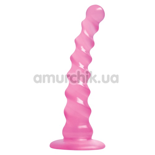 Анальная пробка Jollipops Twisted, розовая - Фото №1