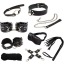 Бондажный набор sLash BDSM Leather Set Max, черный - Фото №1