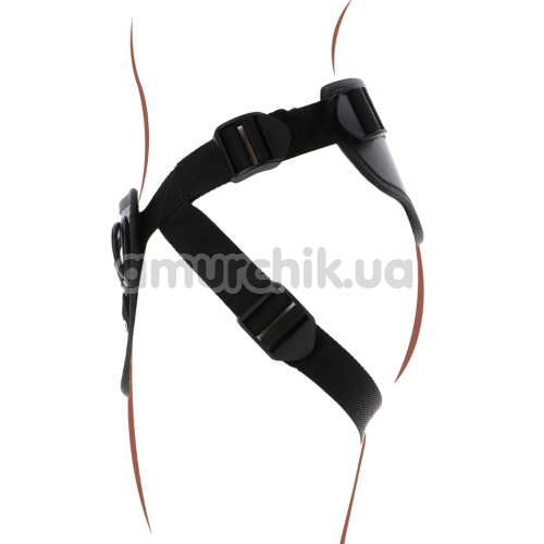 Трусики для страпона Get Real Strap-On Deluxe Harness, черные