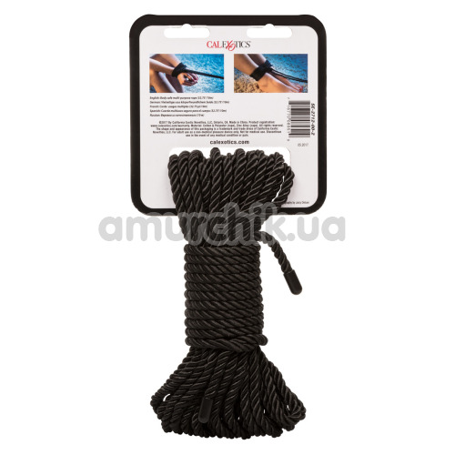 Бондажна мотузка Scandal BDSM Rope, чорна