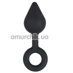 Анальная пробка Black Velvets Plug Silicone, черная - Фото №1
