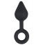 Анальна пробка Black Velvets Plug Silicone, чорний - Фото №1