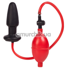 Анальний розширювач Expandable Butt Plug, чорно-червоний - Фото №1