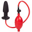 Анальный расширитель Expandable Butt Plug, черно-красный - Фото №0