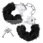 Наручники Temptasia Plush Fur Cuffs, черные - Фото №1