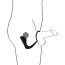 Ерекційне кільце зі стимулятором простати Black Velvets Ring & Plug, чорне - Фото №9