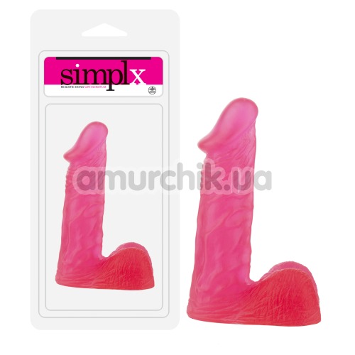 Фалоімітатор SimpleX 15.2 см, рожевий