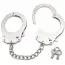 Наручники DS Fetish Metal Tooth Handcuffs, серебряные