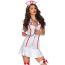 Костюм медсестры Leg Avenue Head Nurse белый: платье + чепчик + стетоскоп - Фото №2