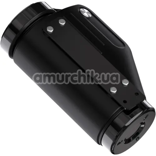 Мастурбатор с вибрацией, ротацией и толчками Kaotik Labs The Shotty, черный