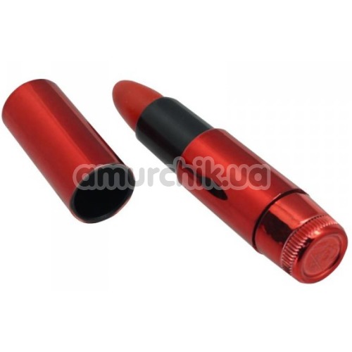 Кліторальний вібратор Lipstick Vibe Exquisite Shiny, червоний