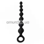 Анальная цепочка Alume Flexible Silicone Anal Beads, черная - Фото №1