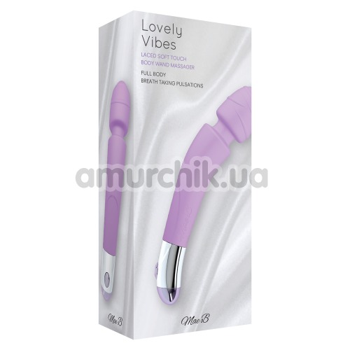Универсальный массажер Lovely Vibes Laced Soft Touch Body Wand Massager, фиолетовый