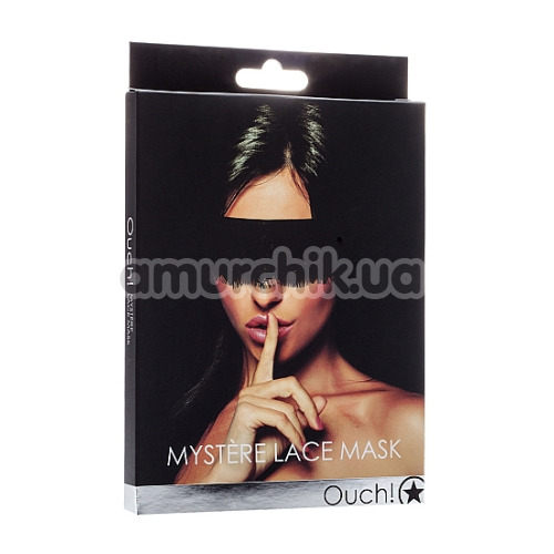Маска Ouch! Mystere Lace Mask, черная