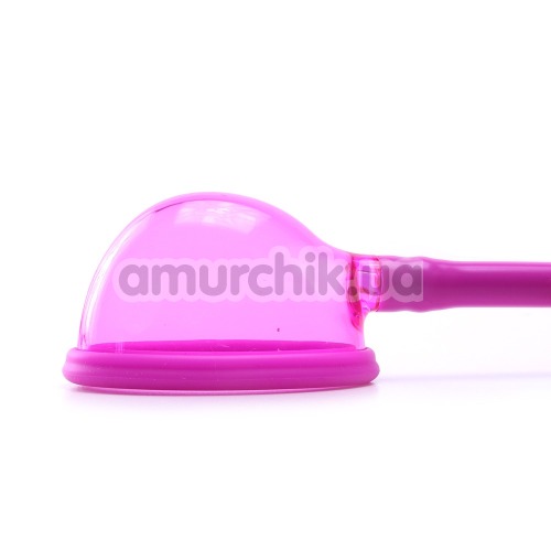 Вакуумная помпа для клитора Mini Silicone Clitoral Pump, розовая