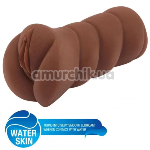 Искусственная вагина Bangers Super Wet Travel Beaver, коричневая