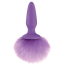 Анальная пробка с фиолетовым хвостом Bunny Tails, фиолетовая - Фото №1