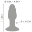 Анальна пробка Coloгful Joy Tricolour Butt Plug, мультикольорова - Фото №7