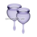 Набір з 2 менструальних чаш Satisfyer Feel Good, фіолетовий - Фото №1
