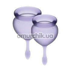 Набор из 2 менструальных чаш Satisfyer Feel Good, фиолетовый - Фото №1