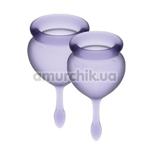 Набір з 2 менструальних чаш Satisfyer Feel Good, фіолетовий - Фото №1