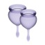 Набор из 2 менструальных чаш Satisfyer Feel Good, фиолетовый - Фото №0