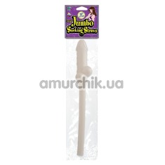 Коктейльная трубочка в форме пениса Jumbo Sucking Straw светящаяся в темноте - Фото №1