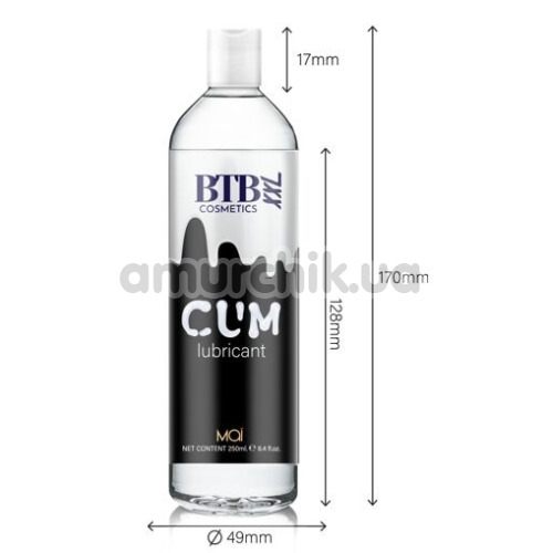 Лубрикант BTB Cosmetics Cum - імітація сперми, 250 мл