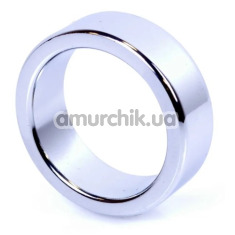 Эрекционное кольцо Boss Series Metal Cock Ring Small, серебряное - Фото №1