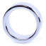 Эрекционное кольцо Boss Series Metal Cock Ring Small, серебряное - Фото №2