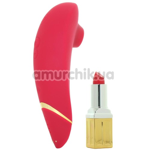 Симулятор орального секса для женщин Womanizer Premium, красный