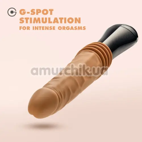 Вибратор с толчками Dr. Skin Silicone Dr. Arthur 5, светло-коричневый