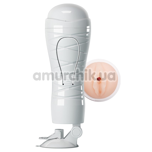 Мастурбатор с вибрацией Crazy Bull Flora Vagina 00900T48Z, белый
