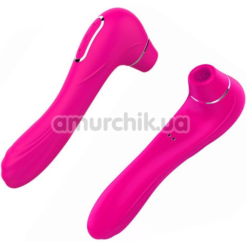 Симулятор орального секса для женщин с вибрацией Boss Series Rechargeable Sucking Massager, розовый
