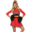 Костюм чирлидерши Leg Avenue Varsity Babe Cheerleader Costume, красный: топ + юбка + помпоны - Фото №0