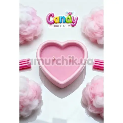 Свеча для массажа Candy Heart Bubble Gum - жвачка, 70 мл