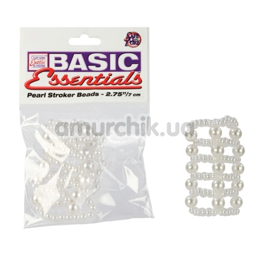 Насадка на пенис Basic Essentials Pearl Stroker Beads Large